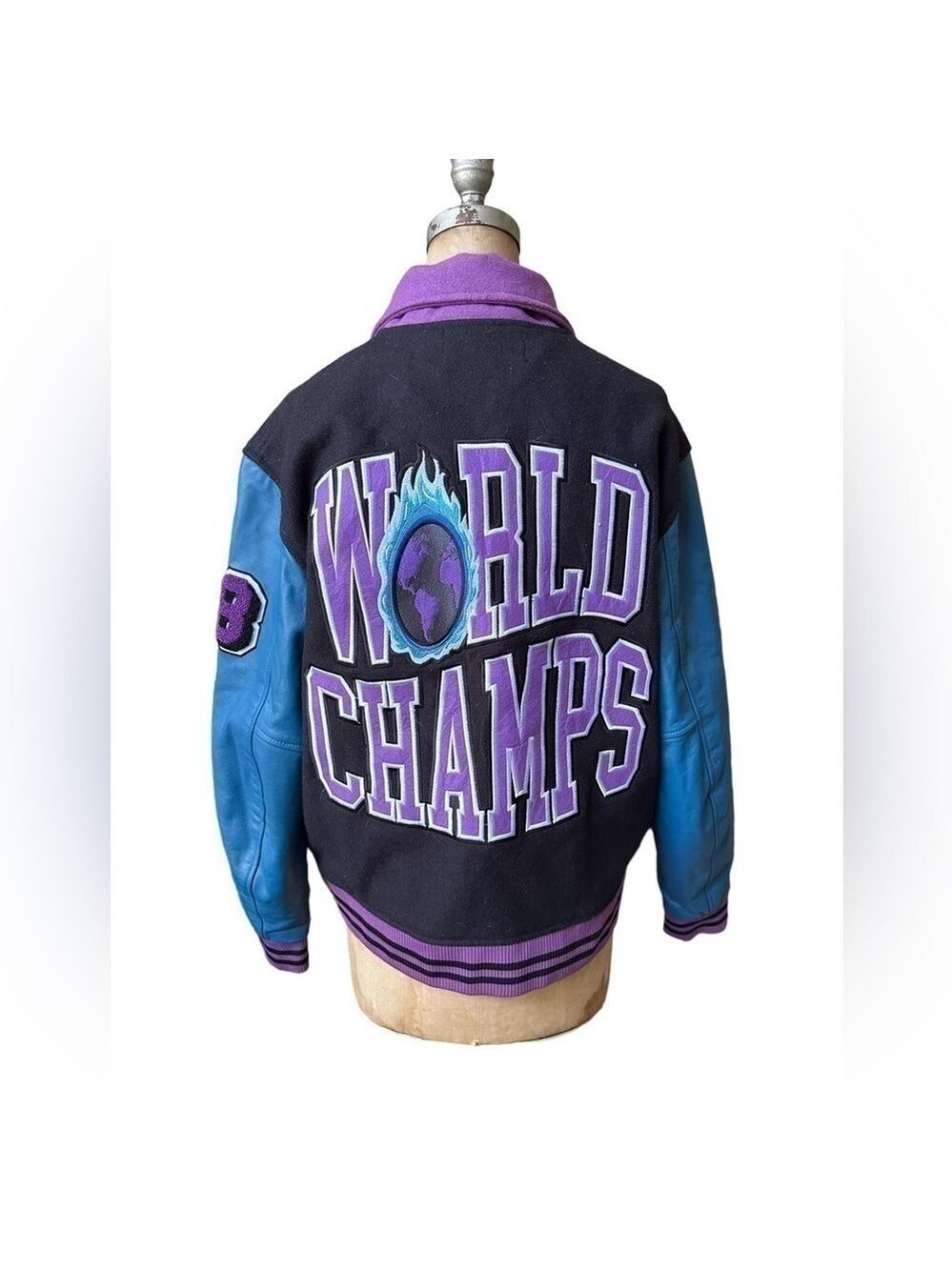 Homme + Femme letterman jacket- world champs size M runs a size larger - Picture 3 of 11